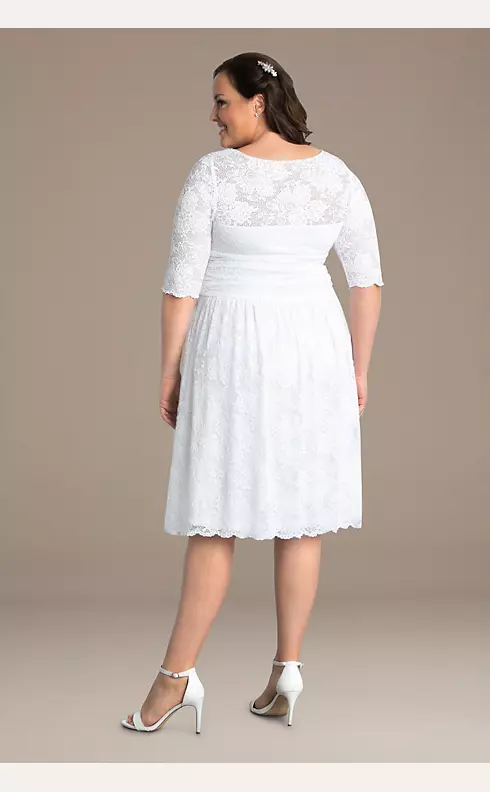 Aurora Lace Plus Size Short Wedding Dress Image 4