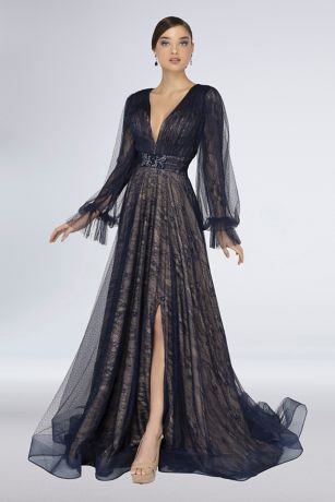 terani couture long sleeve gown