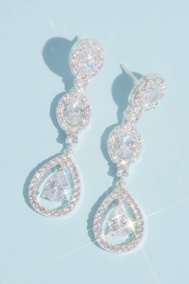 Bridal Jewelry Thea Earrings Bridal Earrings Pink Crystal Glass Earrings Wedding Earrings Wedding Bride bridesmaids earring
