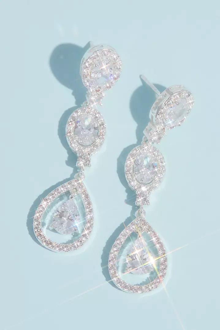 Triple Teardrop Earrings Triple Teardrop Earrings