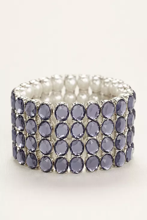 Reversible Pearl and Gemstone Bracelet Image 1