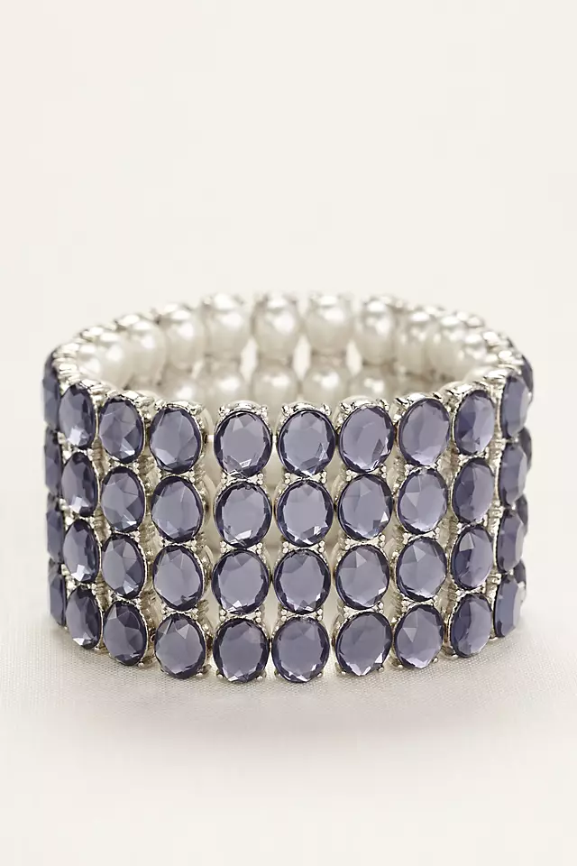 Reversible Pearl and Gemstone Bracelet Image