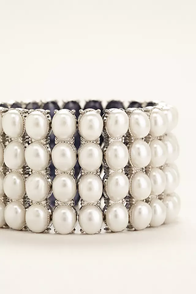 Reversible Pearl and Gemstone Bracelet Image 4
