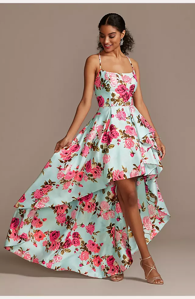 Lucky Brand Floral One Shoulder High Low Dress NEW  High low shirt dress,  Floral high low dress, New dress