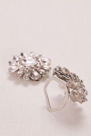 clips shoe crystal flower