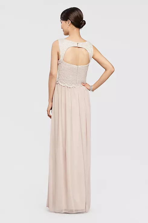 Mock Two Piece Long Dress with Glitter Bodice Image 2