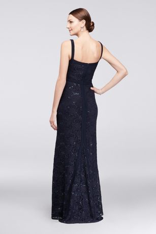high neck mermaid gown