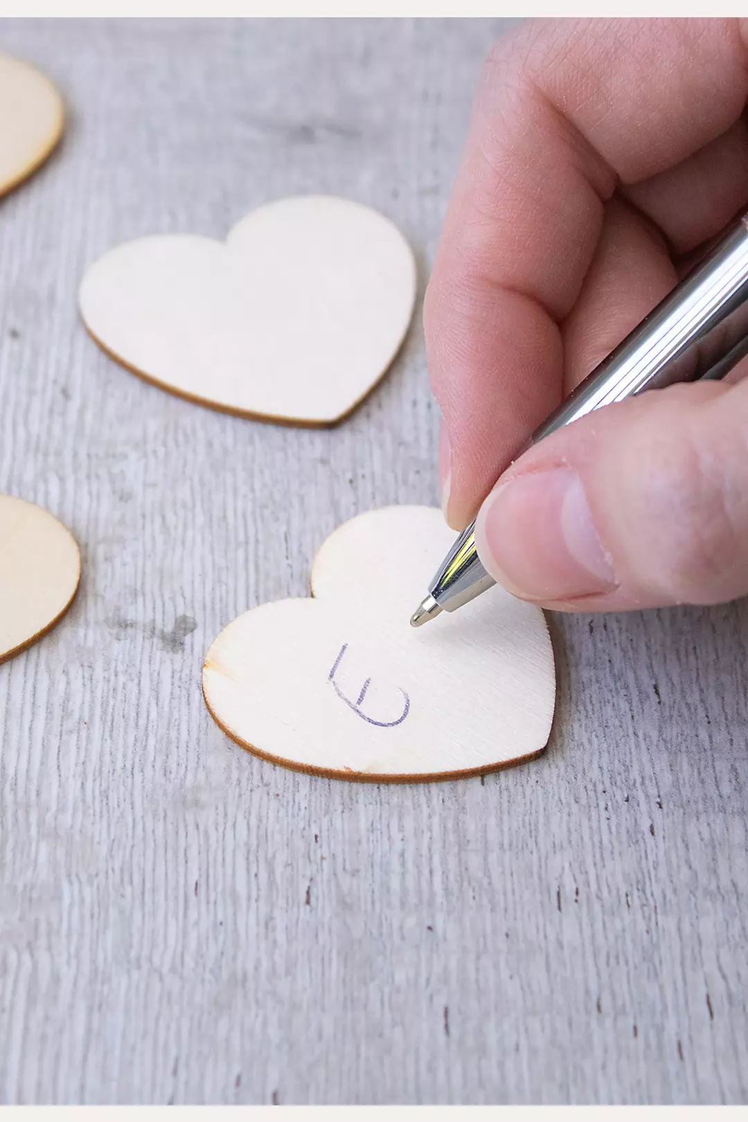 Wooden Hearts for Guest Book Alternative Image