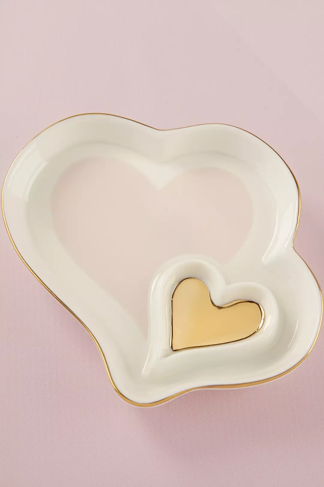 Double Heart Trinket Dish Set of 4 Image 2