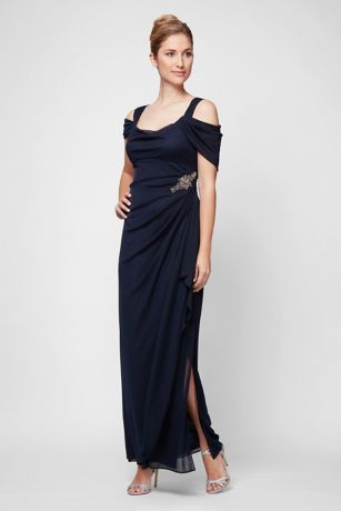 petite formal gowns with sleeves