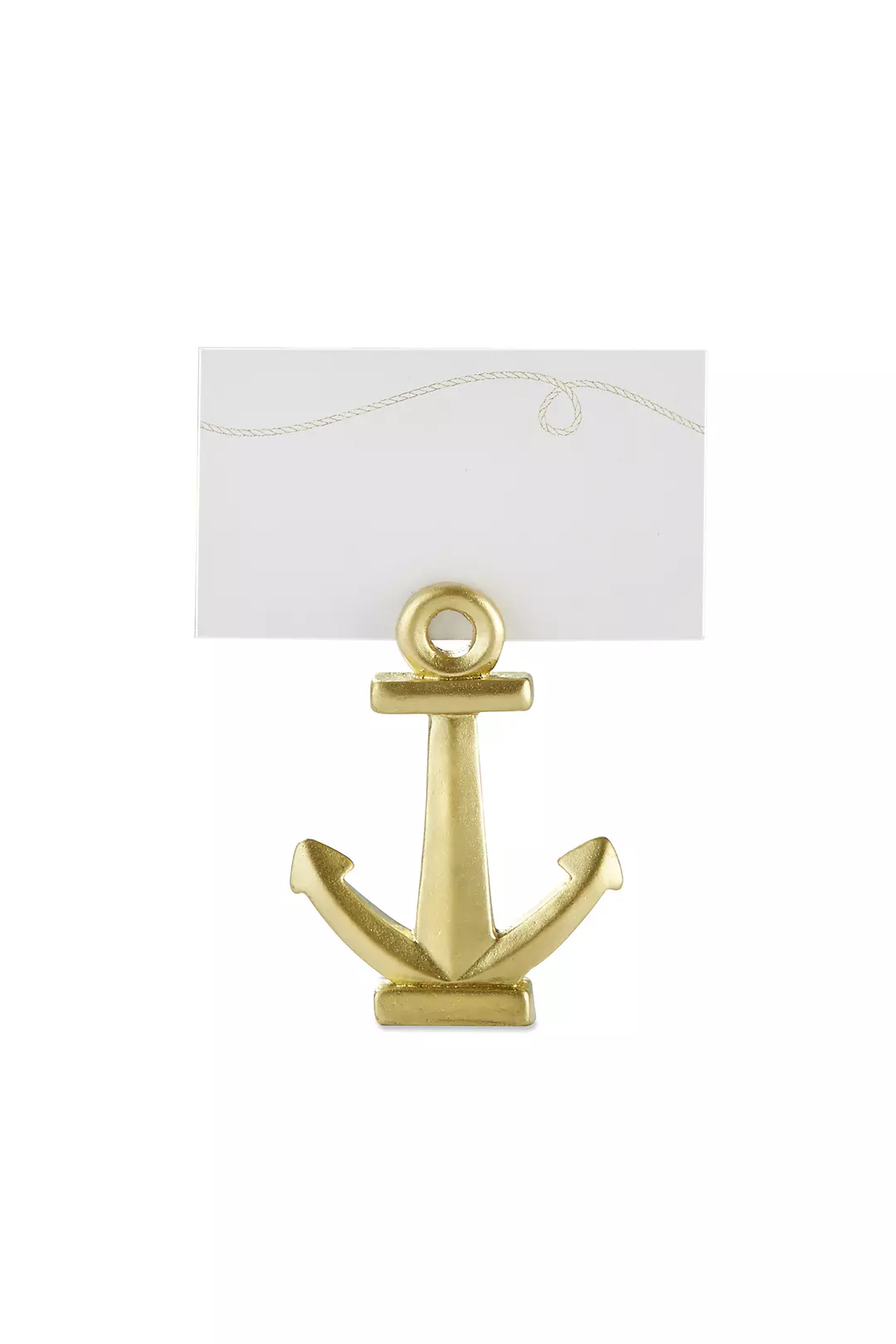 Gold Nautical Anchor Place Card Holder Set of 12 Image