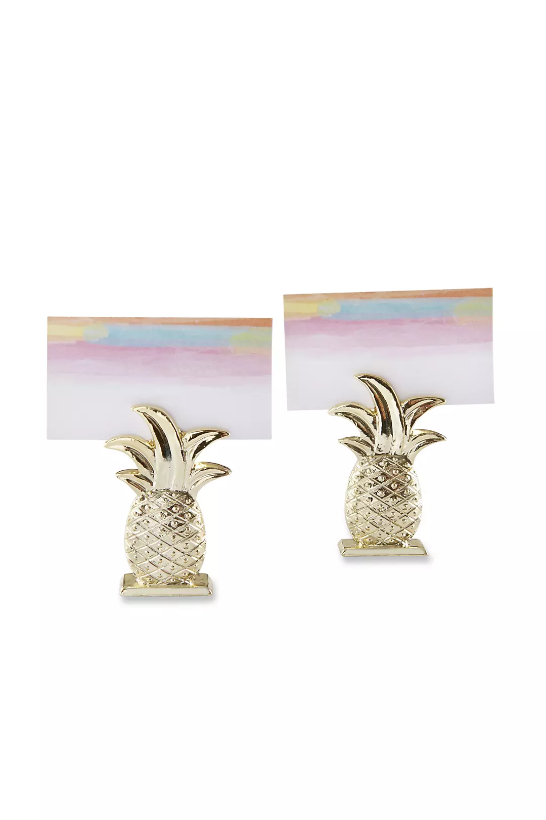Gold Pineapple Place Card Holders Set of 6 Image