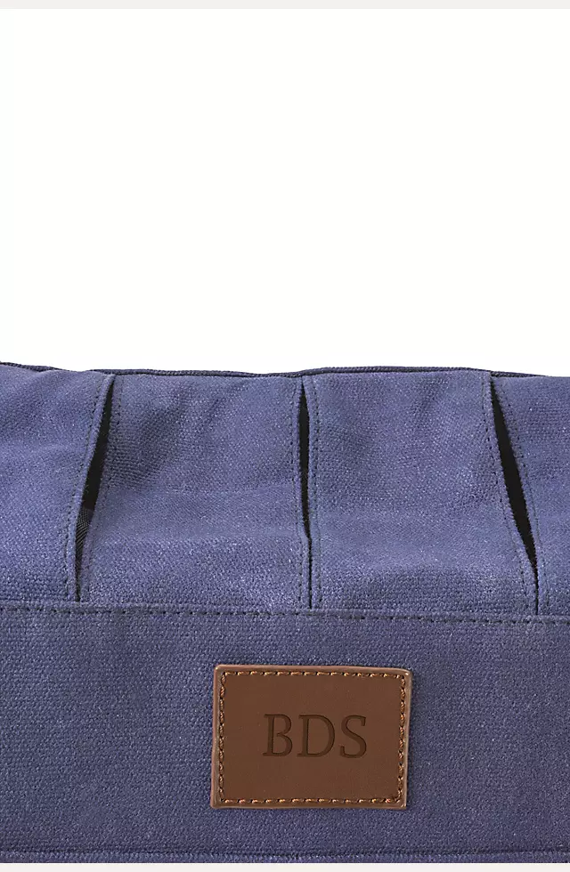 Personalized Insulated Waxed Canvas Bottle Carrier Image 2