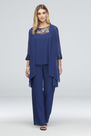 plus size dressy pant suits for wedding guest