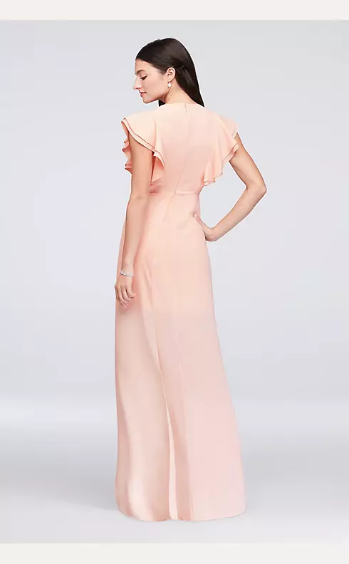 Chiffon Bridesmaid Dress with Flutter Sleeve Image 2