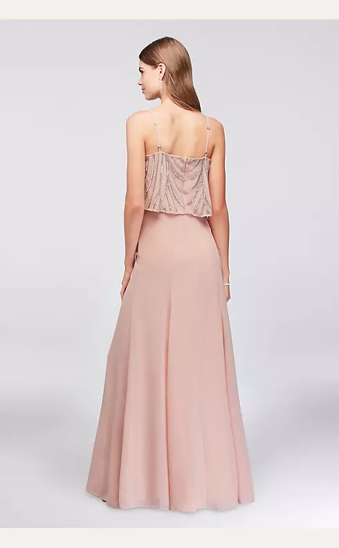 Chiffon Gown With Drapey Sequined Bodice Image 2