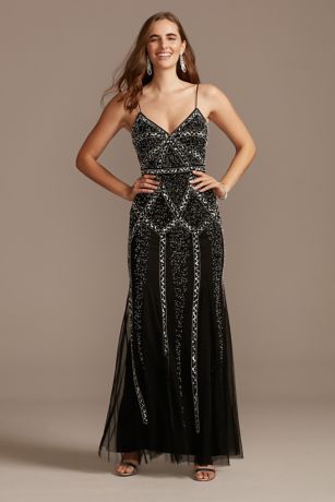 Marina long beaded clearance gown