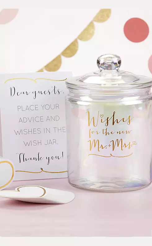 Wishes for the New Mr and Mrs Jar with Heart Cards Image 2