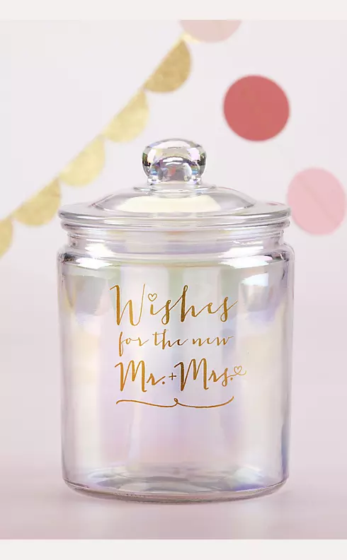 Wishes for the New Mr and Mrs Jar with Heart Cards Image 3