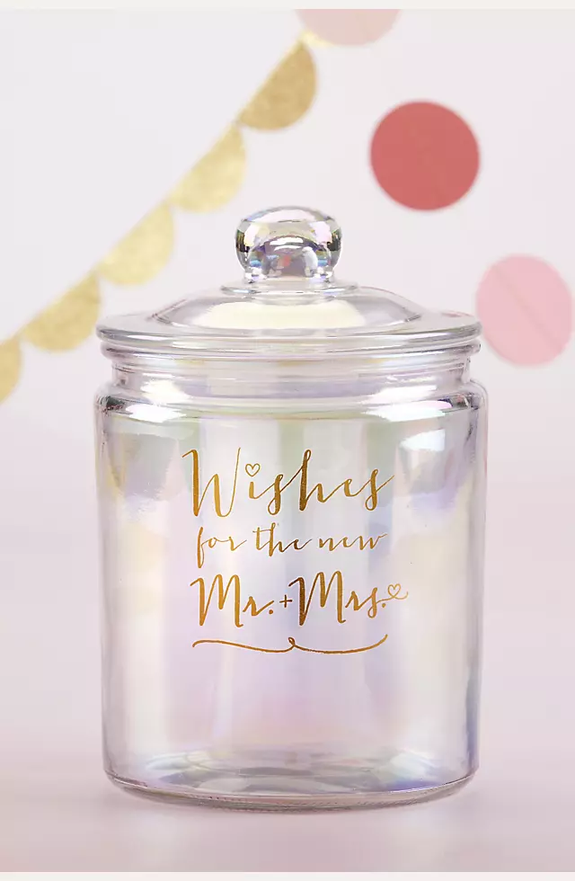 Wishes for the New Mr and Mrs Jar with Heart Cards Image 3