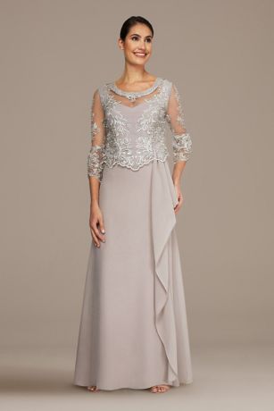 gray mother of the bride dresses