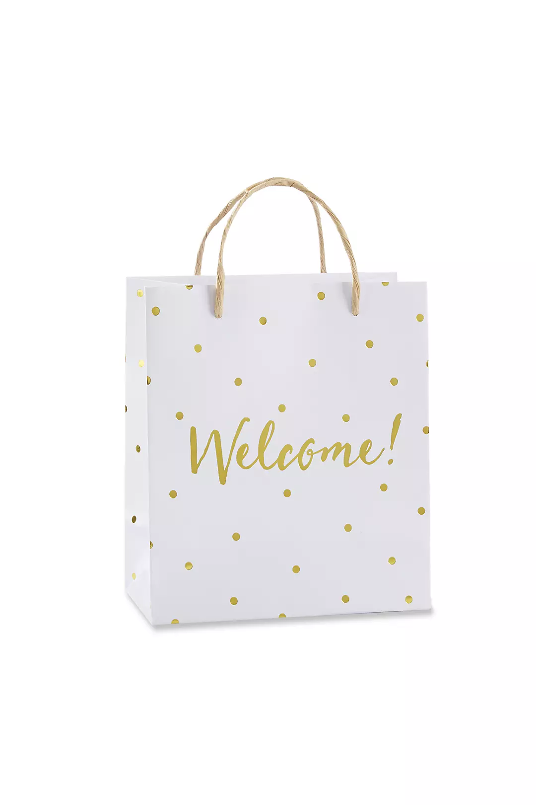 Gold Foil Dot Welcome Bags Set of 12 Image