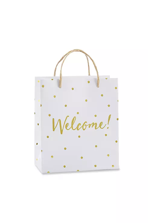 Gold Foil Dot Welcome Bags Set of 12 Image 1