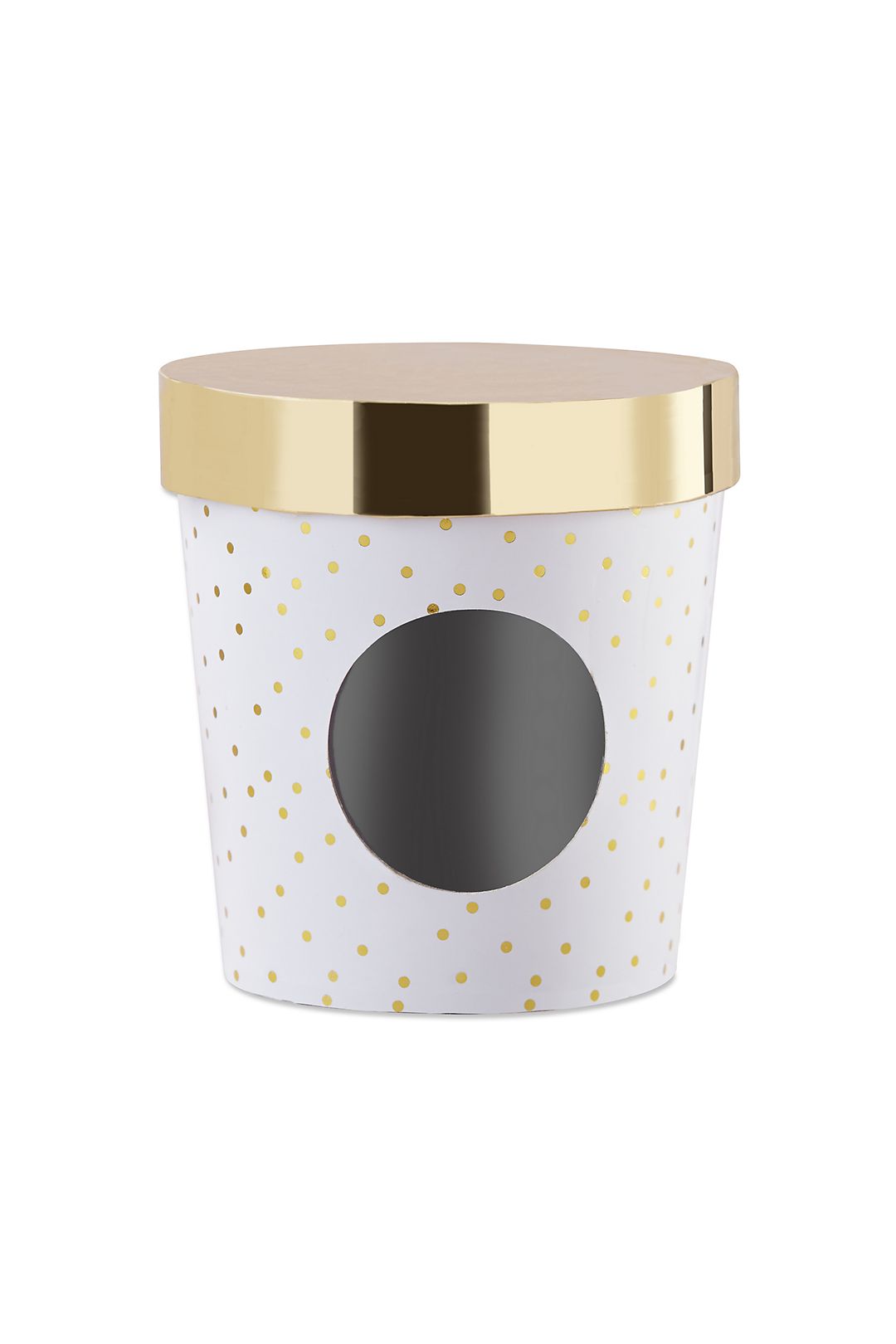 Ice Cream Favor Box - Gold Dot Set of 12 Image