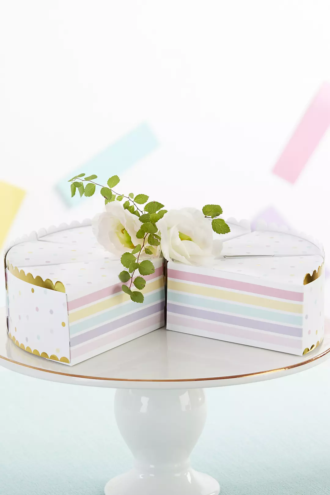Cake Slice Favor Box Set of 24 Image 3