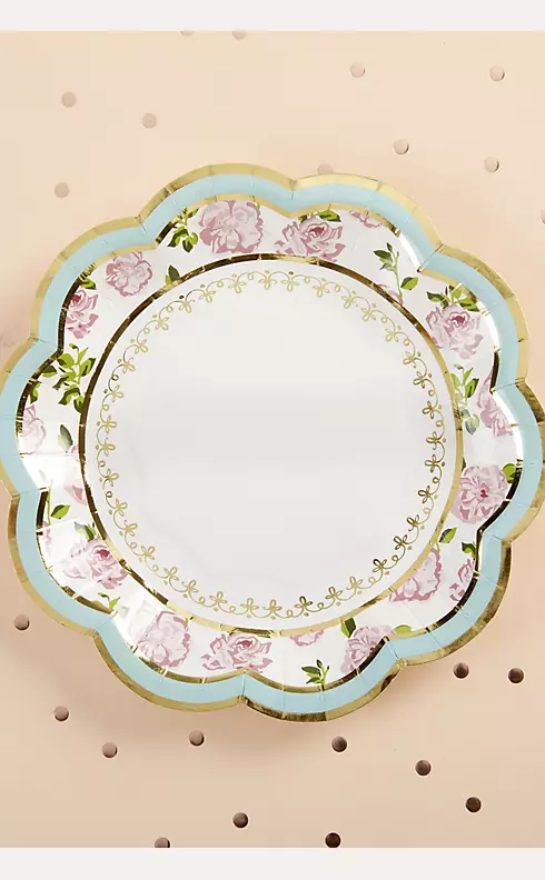 Tea Time Whimsy 7-Inch Premium Paper Plates Image 1