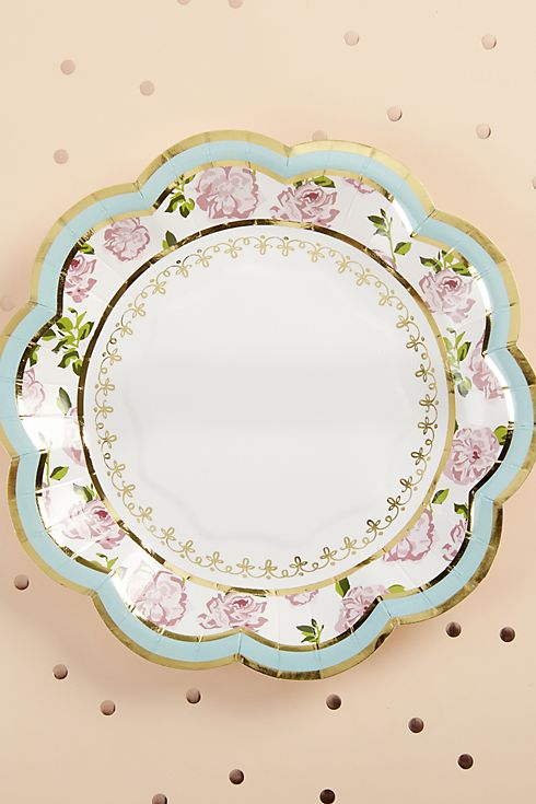 Tea Time Whimsy 7-Inch Premium Paper Plates Image