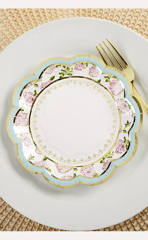 Tea Time Whimsy 7-Inch Premium Paper Plates Image 3