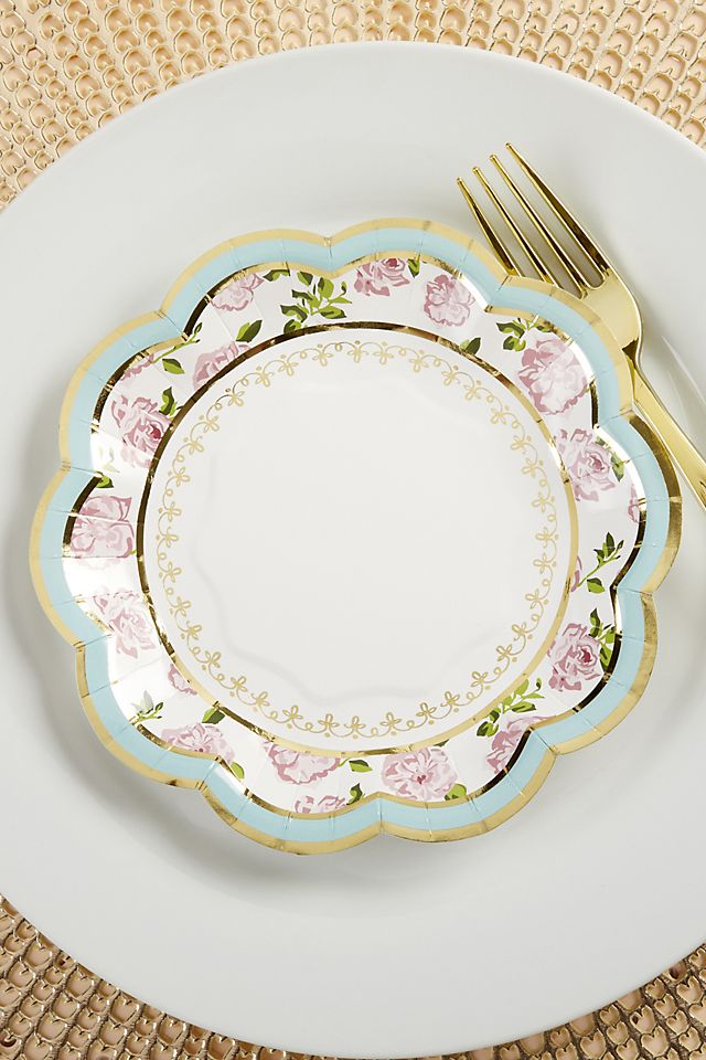 Tea Time Whimsy 7-Inch Premium Paper Plates Image 3