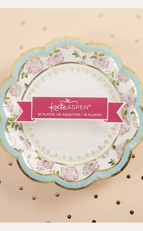 Tea Time Whimsy 7-Inch Premium Paper Plates Image 4