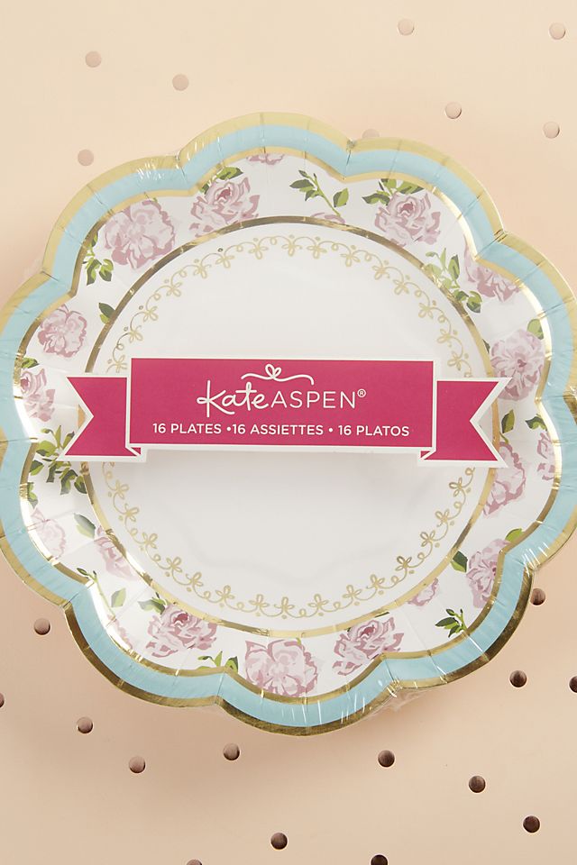 Tea Time Whimsy 7-Inch Premium Paper Plates Image 4