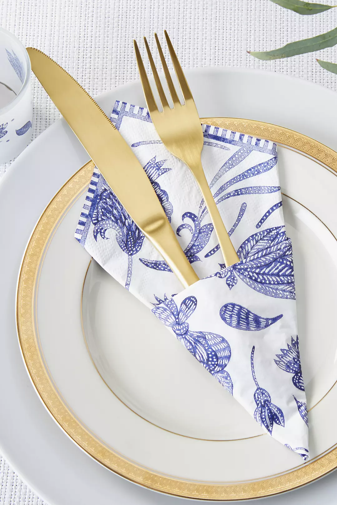 Blue Willow Paper Napkins Image