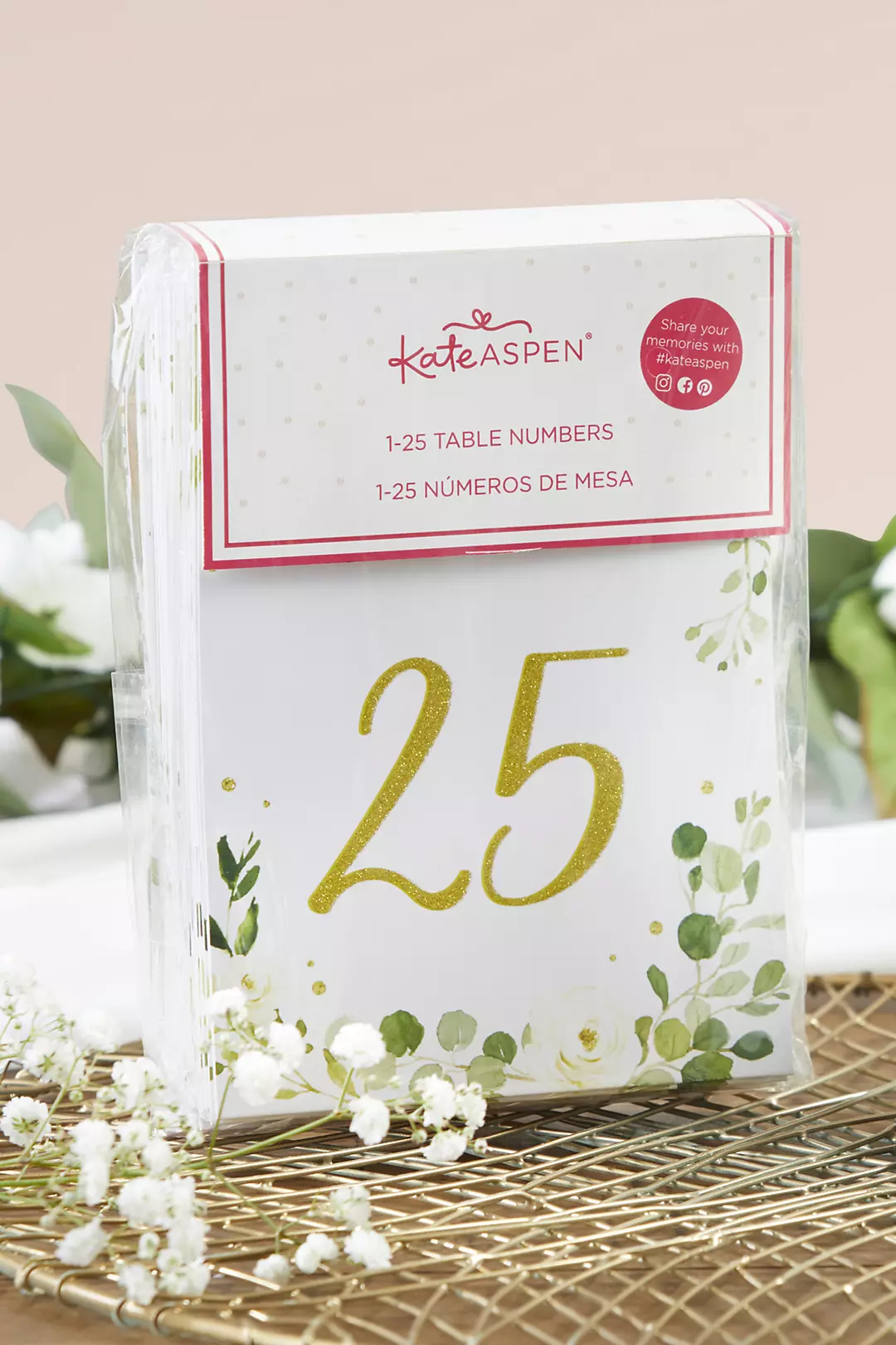 Botanical Garden Wedding Table Numbers Set Image