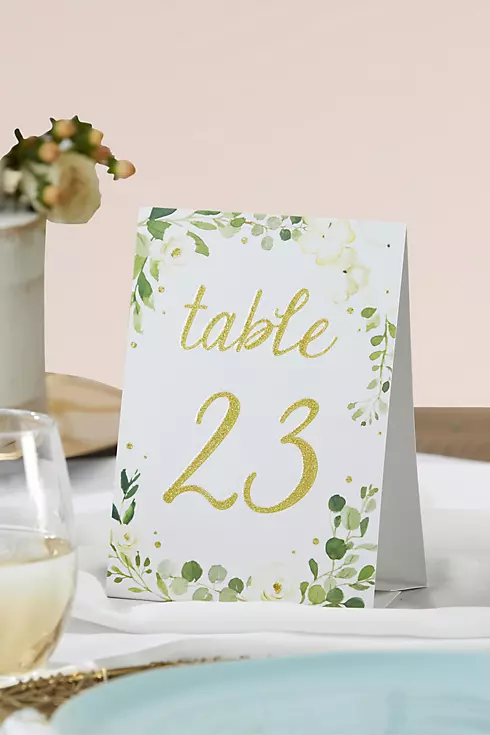 Botanical Garden Wedding Table Numbers Set Image 2