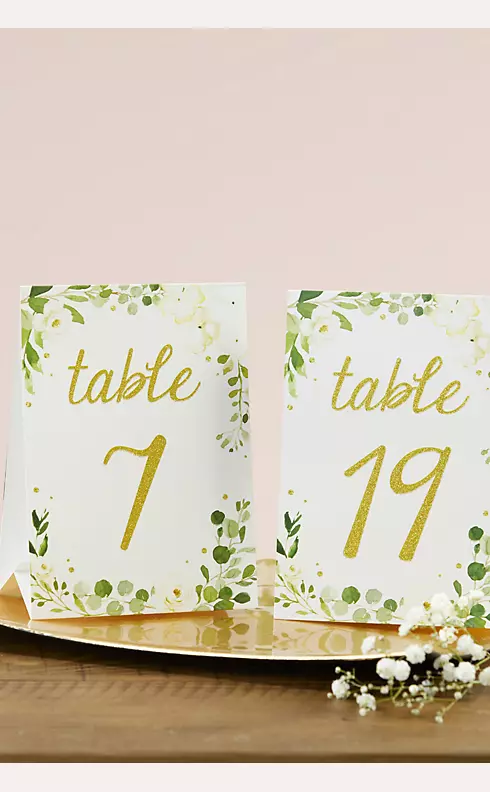 Botanical Garden Wedding Table Numbers Set Image 3
