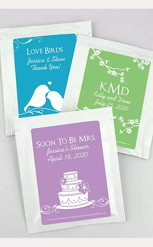 DB Exclusive Personalized Wedding Tea Favors Image 1