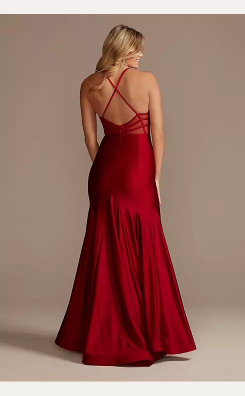 Stretch Satin Sweetheart Trumpet Gown Image 2