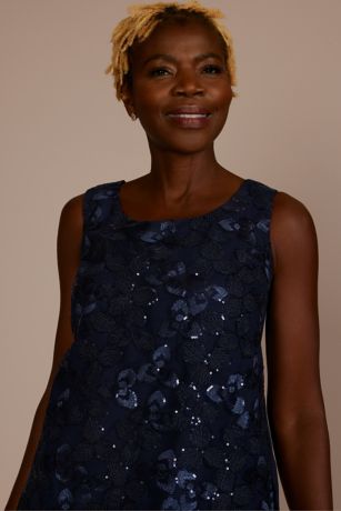 Embellished ThreeQuarter Sleeve Pantsuit David's Bridal