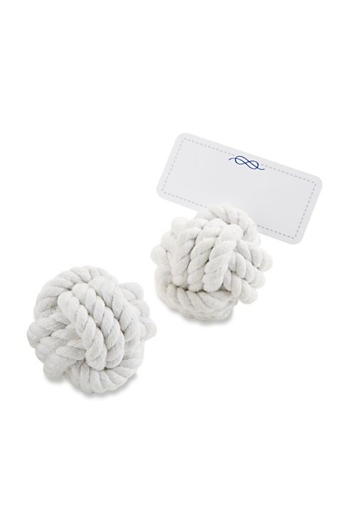 Nautical Cotton Rope Knot Place Card Holders Image 3