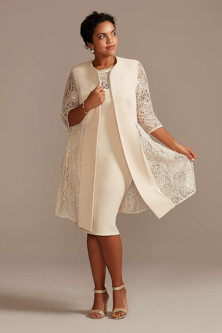 mother of the bride with jacket dresses