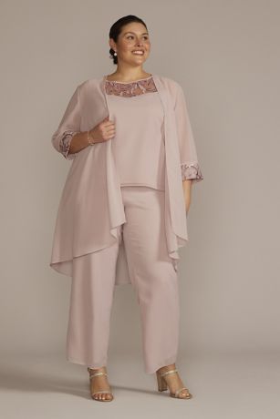 rose gold pantsuit plus size