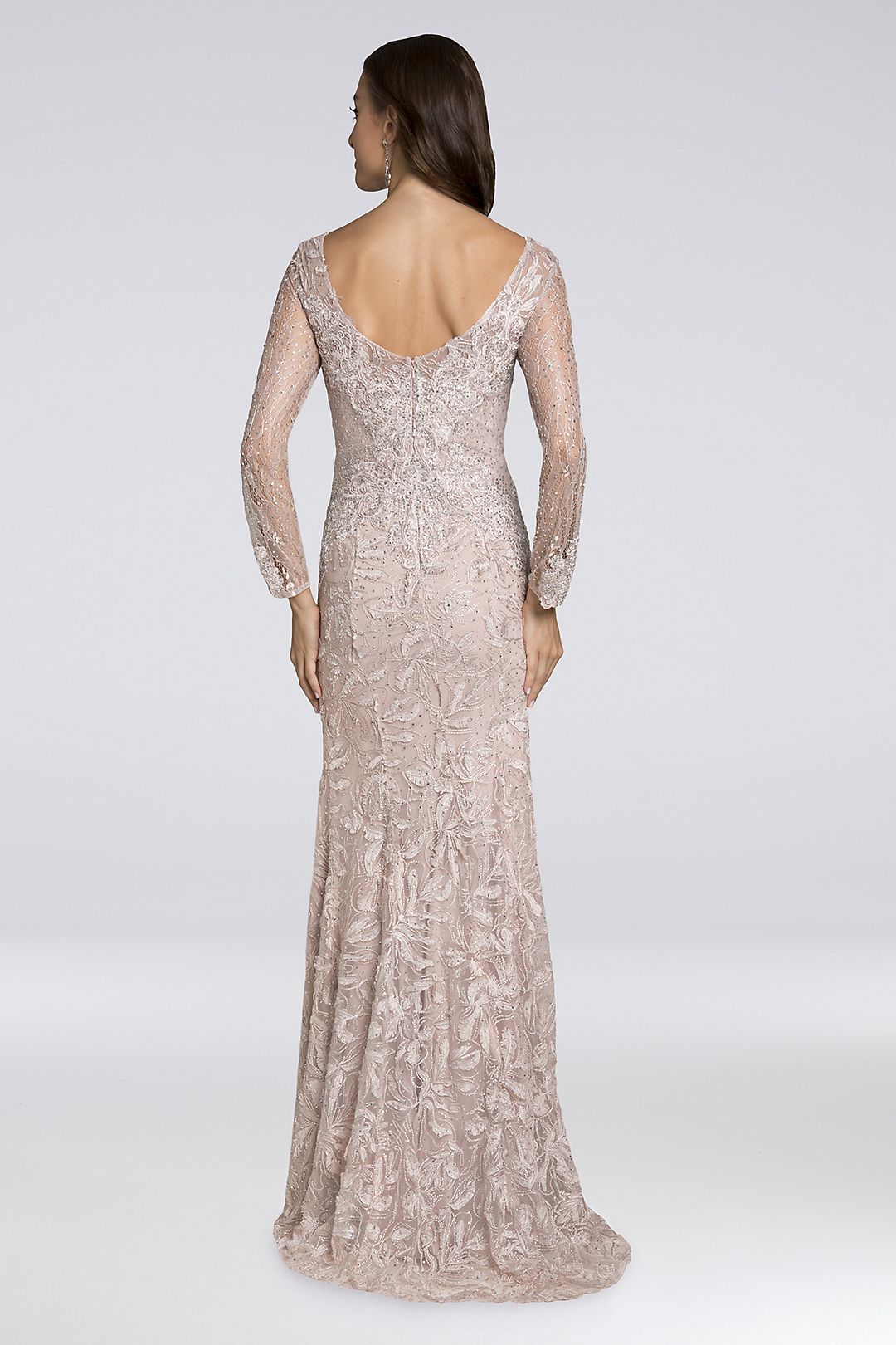Lara Beth Lace Long-Sleeve Gown Image 2