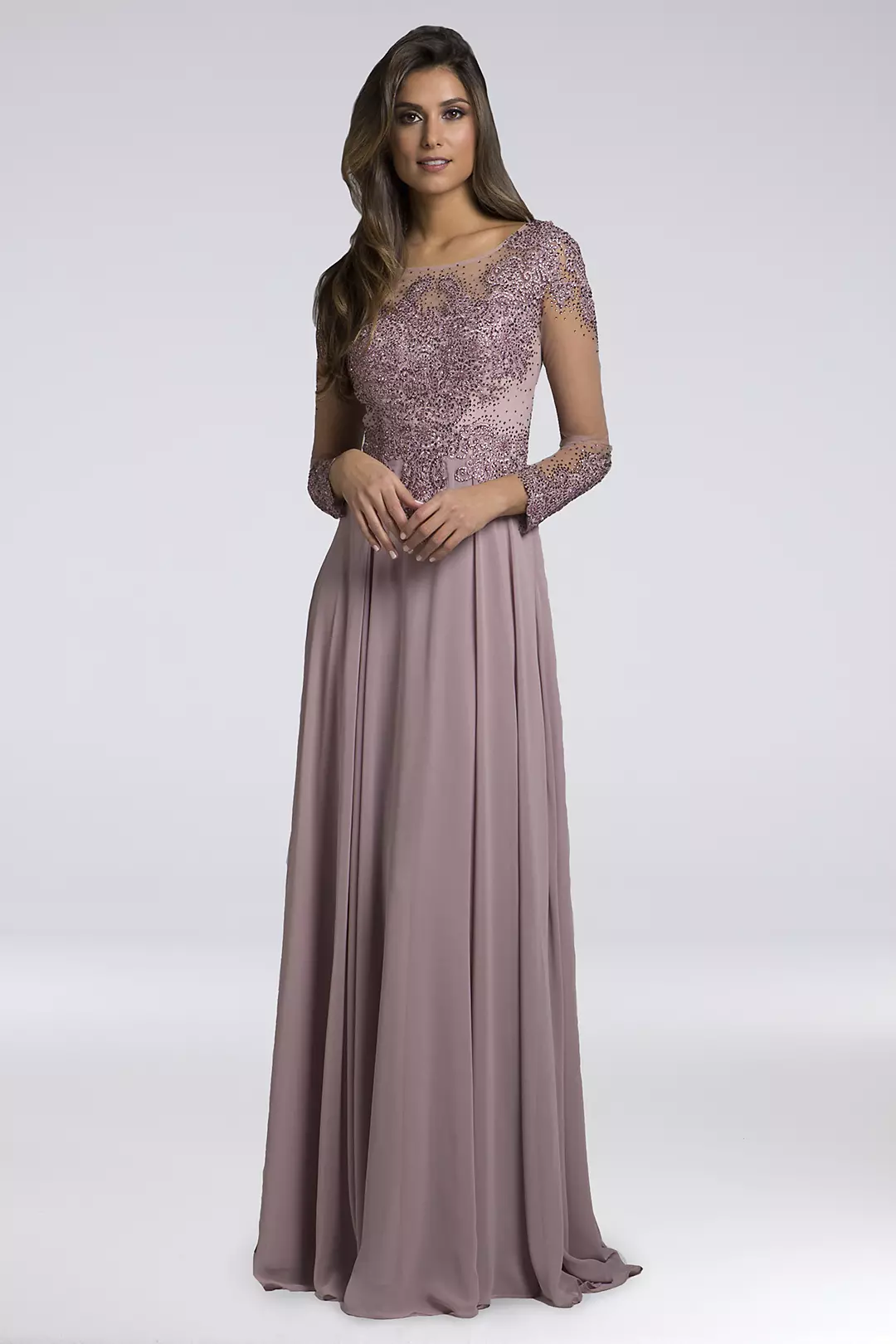 Lara Adrianna Chiffon A-Line Gown | David's Bridal