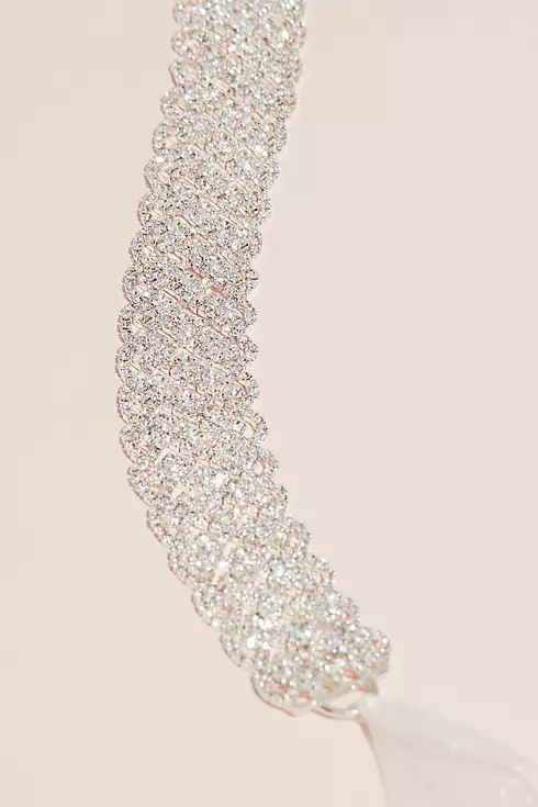 Princess-Cut Crystals with Pave Grosgrain Sash Image 3