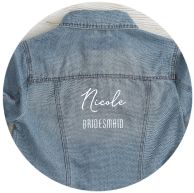 personalized jean jacket