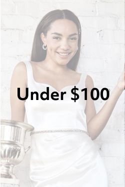 bride with an ice bucket promoting under $100